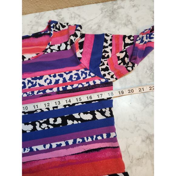 Ruby Rd. Favorites Women's Multicolor Animal Print 3/4 Sleeve Blouse Size Medium - Picture 4 of 5